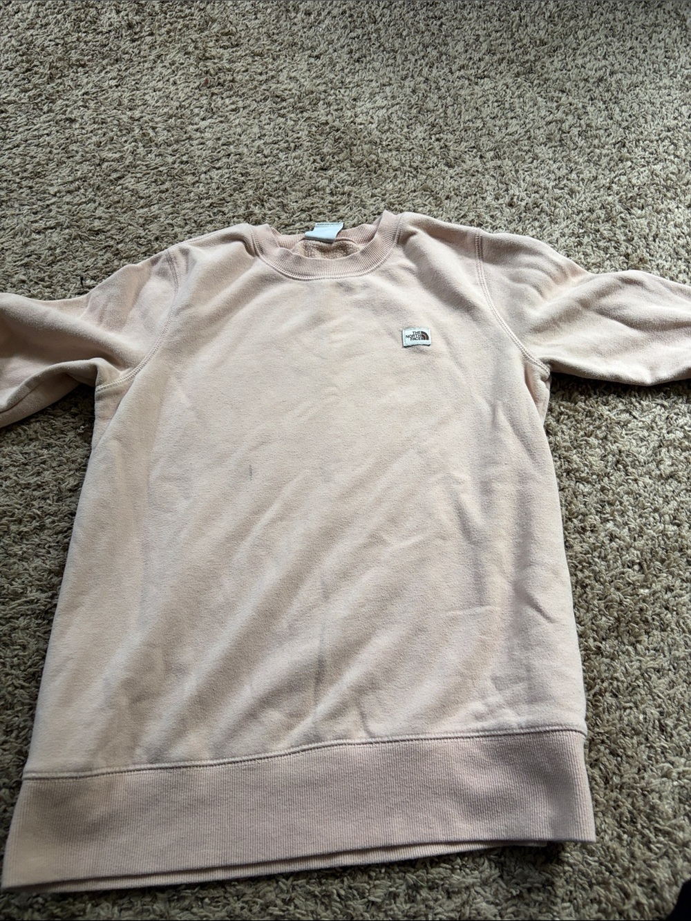 The North Face Women's Crewneck Sweatshirt in Pale Pink